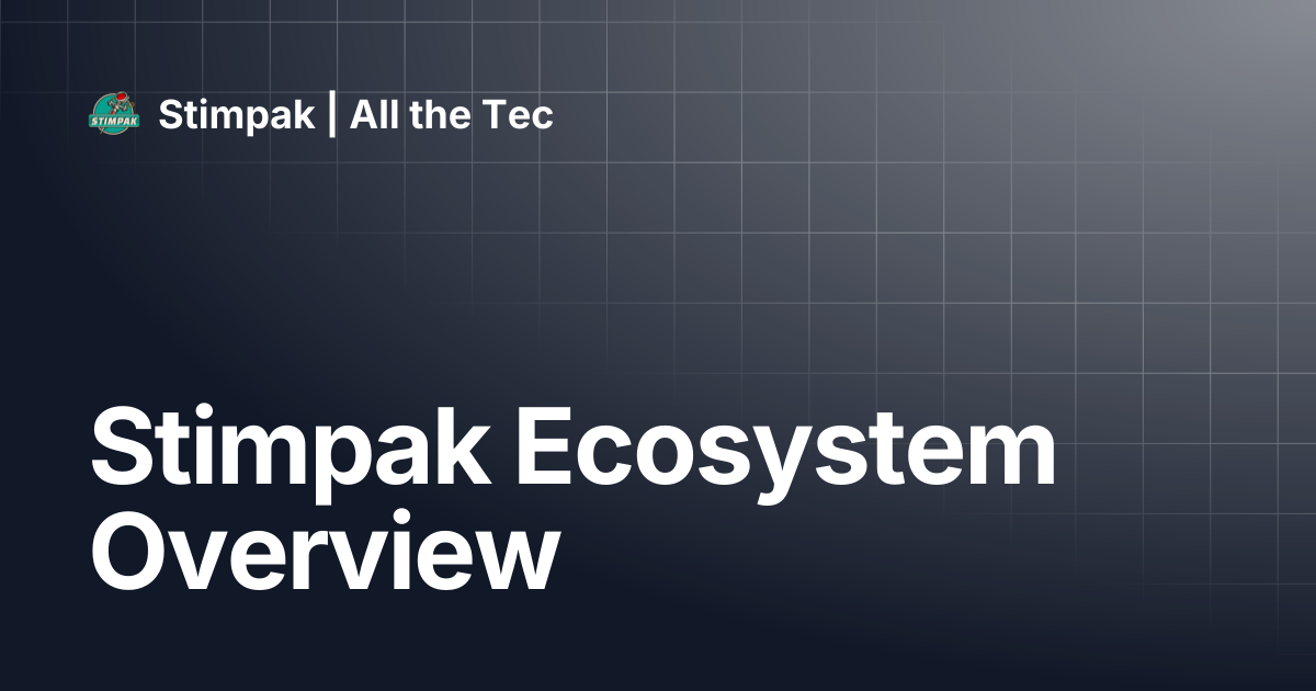 Stimpak Ecosystem Overview | Stimpak | All the Tec
